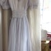 Vintage 1950s Sheer Light Blue Dotted Swiss Dress