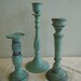 UPcycled Wood & Metal Candlesticks