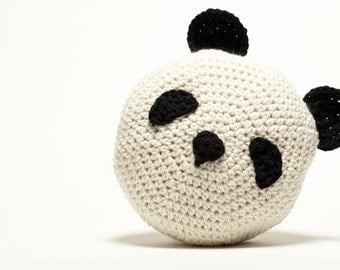 Crochet Panda Pillow
