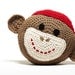 Crochet Sock Monkey Pillow