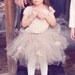 Posh Shabby Chic Cream Rose Tutu