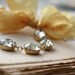 Vintage Jewel Bracelet with Wine Red Ribbon. 14k Gold Filled Bracelet. Bow Bracelet. The Duchess