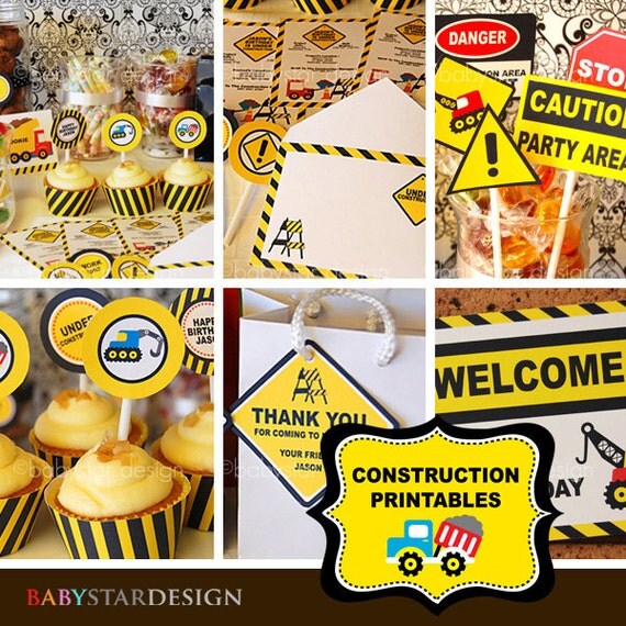 Construction Party Printables