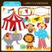 Circus Clipart Set INSTANT DOWNLOAD