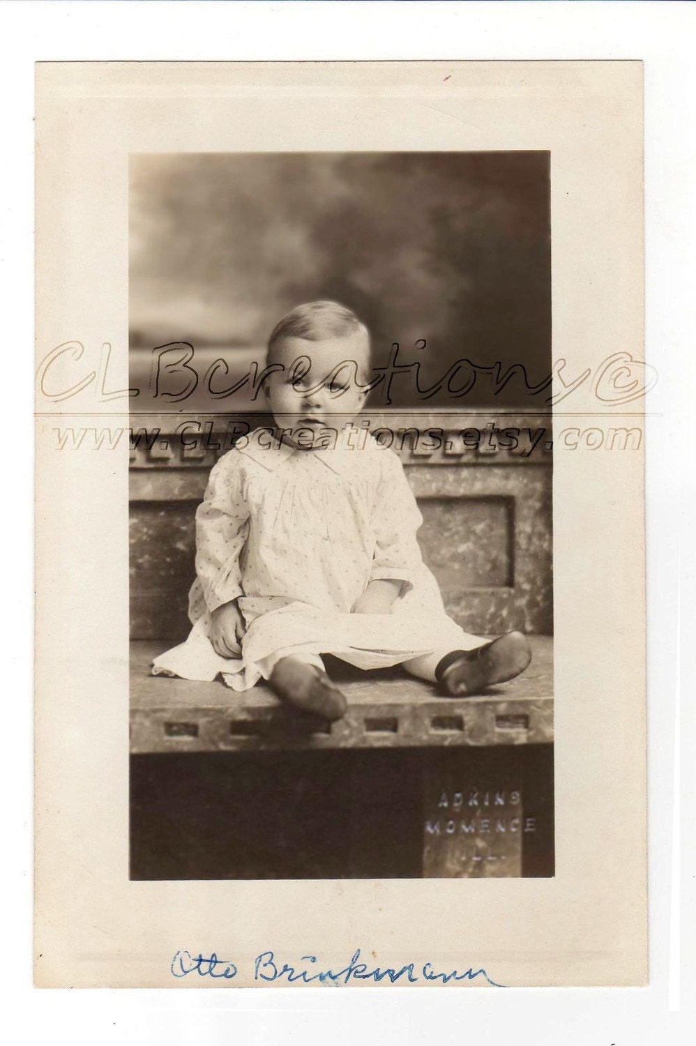 Baby Otto Digital Vintage Photo Image