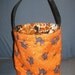SALE Reversible, Halloween cat (Debbie Mum) /Batik lined Trick or Treat Bag