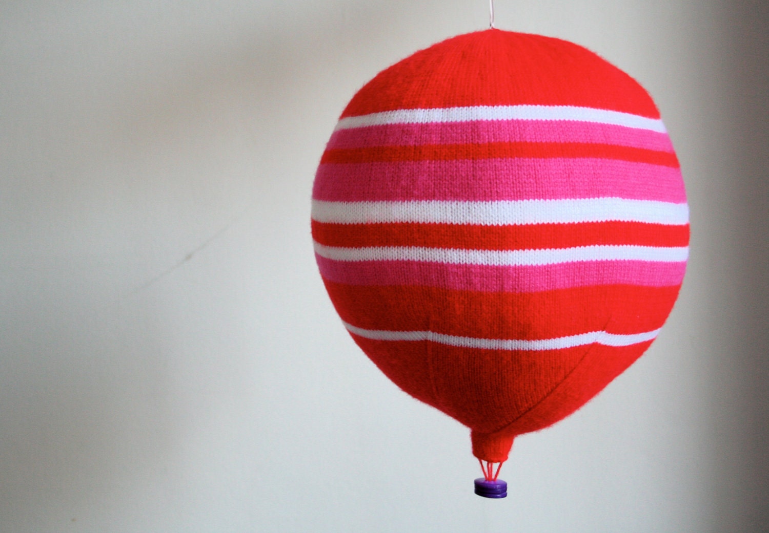 Pink and Red Hot Air Balloon