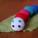 Knit your own baby caterpillar with leaf (pdf pattern)