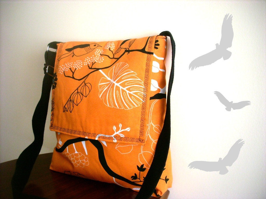 SALE - Happy Bird Messenger Bag