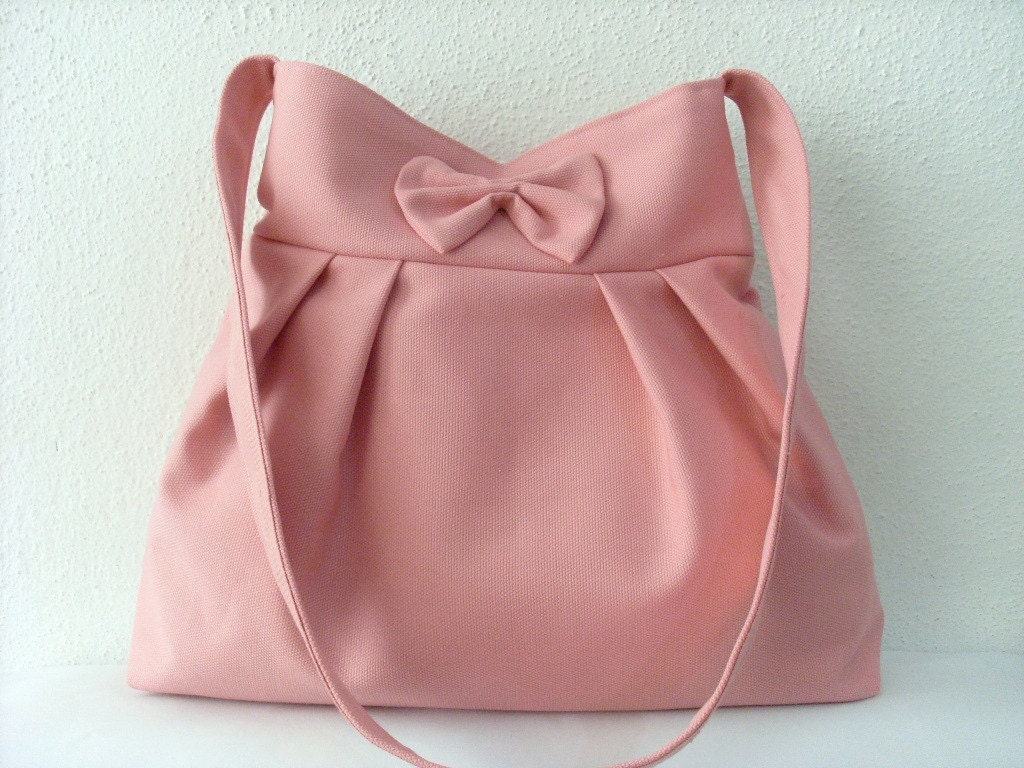NEW - BABY PINK Bow Handbag Schoulderbag