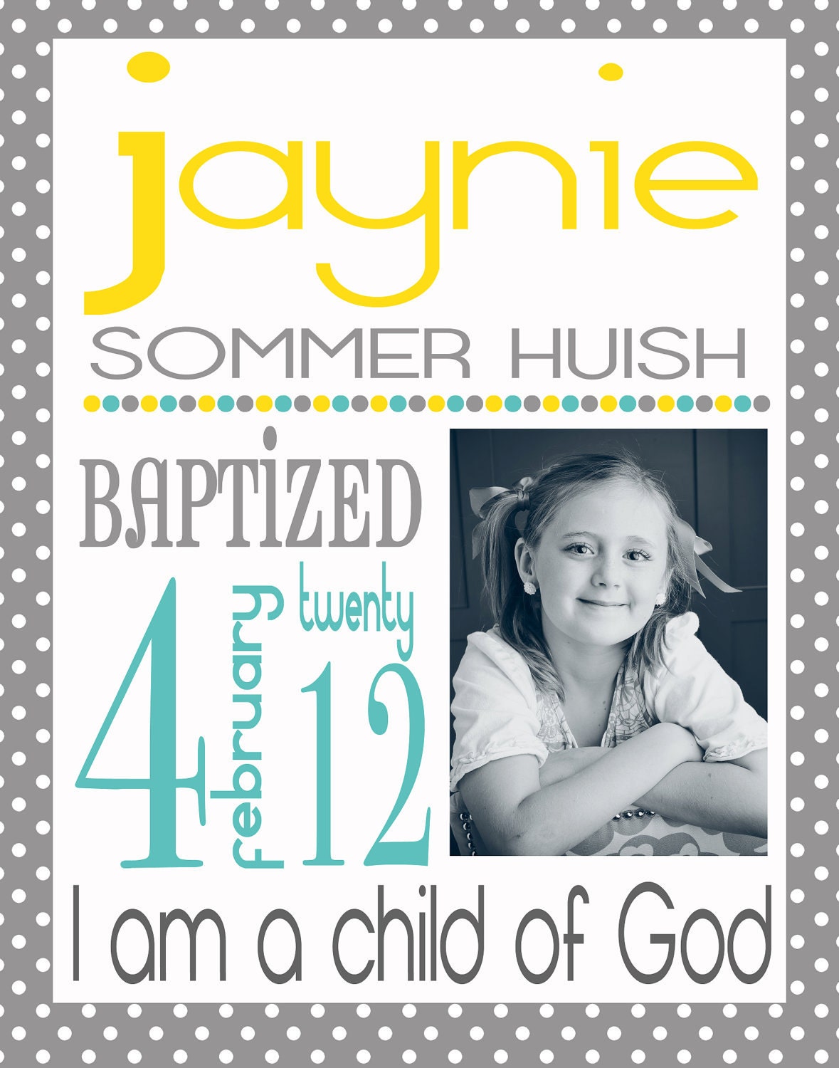 Custom Baptism Subway Art Announcment Il_570xn