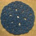 Handwoven Rug Made from (-YOUR-) Recycled Climbing Rope aproximately 27 inch diameter.