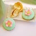 Lotus pond earrings