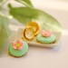 Lotus pond earrings