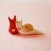 Snails in love - polymer clay magnets - The last set
