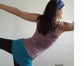Yoga wear wraps set natural hand dyed