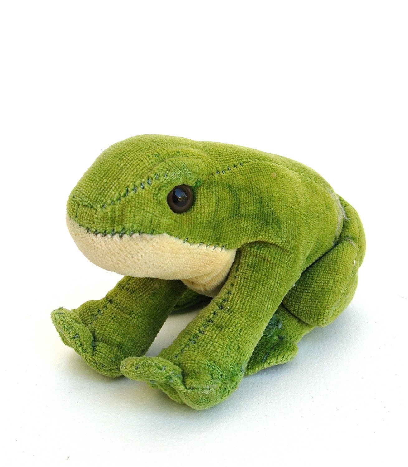 ribbit  ...  croak  ...   vintage steiff frog