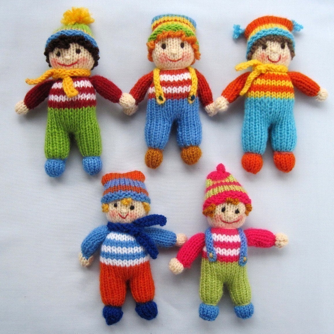 Jolly Tots - toy dolls - INSTANT DOWNLOAD - PDF email knitting pattern - ePattern