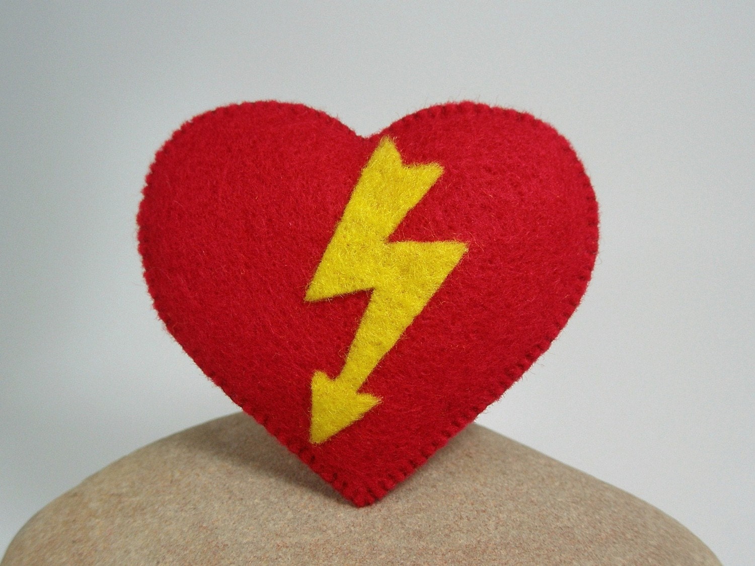 Heart with a lightning