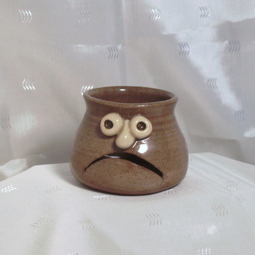 Funny Face Pottery Egg White Separator Kitchen Tool by AppleJar