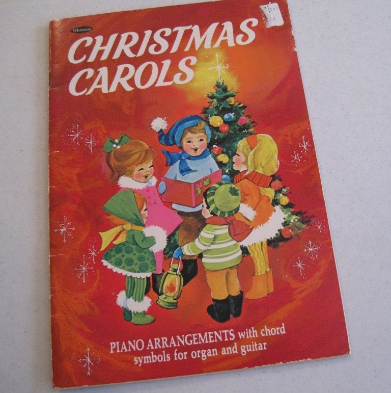 Vintage 1957 Whitman Christmas Carols Song Book By Ingrandmasattic