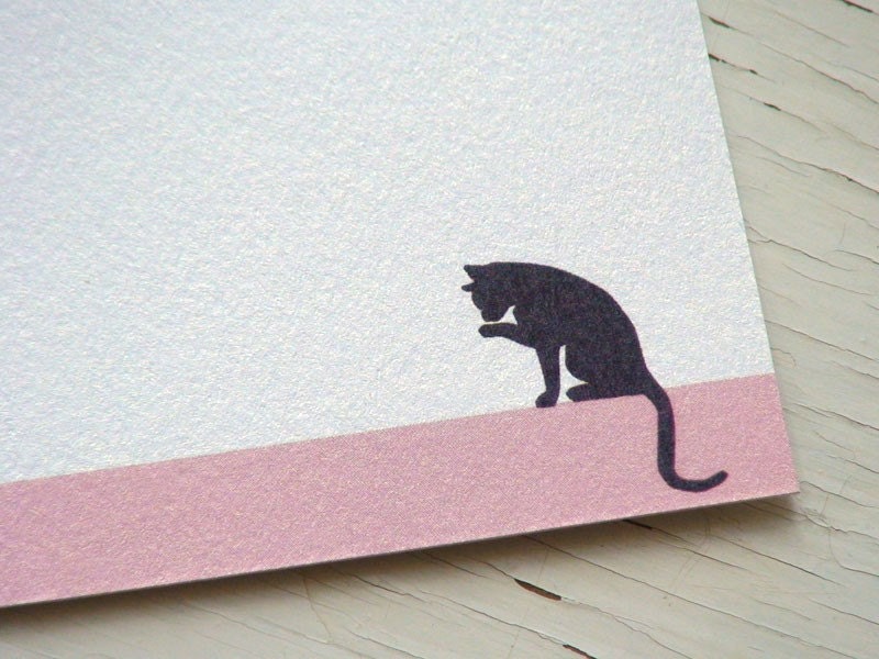 Cat Note Cards -  Personalized Stationery - Flat Notes - Boxed Cards - Notecards - Set of 10