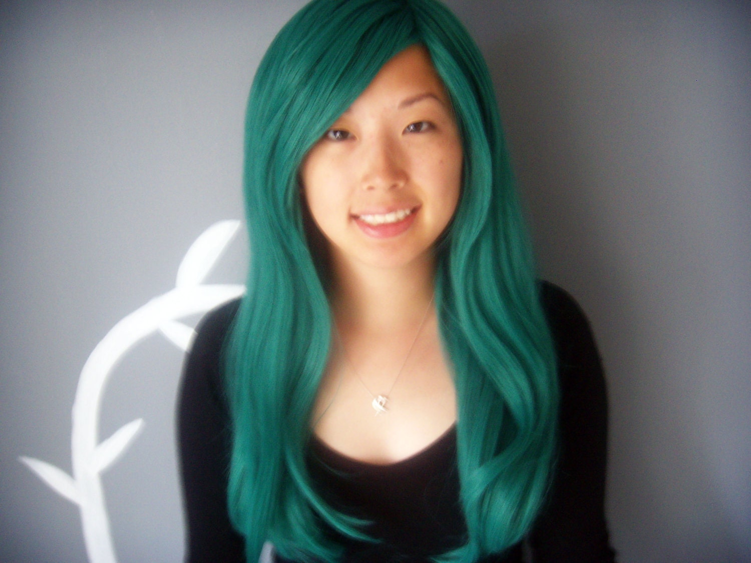 Vintage Jade -Teal Long Wig - FREE SHIPPING
