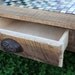 Large Coffee Table, Tile Mosaic, Reclaimed Wood, Rustic Contemporary, Natural Finish - Handmade