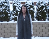 Hooded Scarf - Charcoal