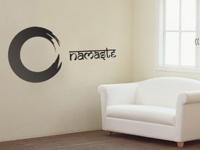 Enso circle Namaste wall Art decal