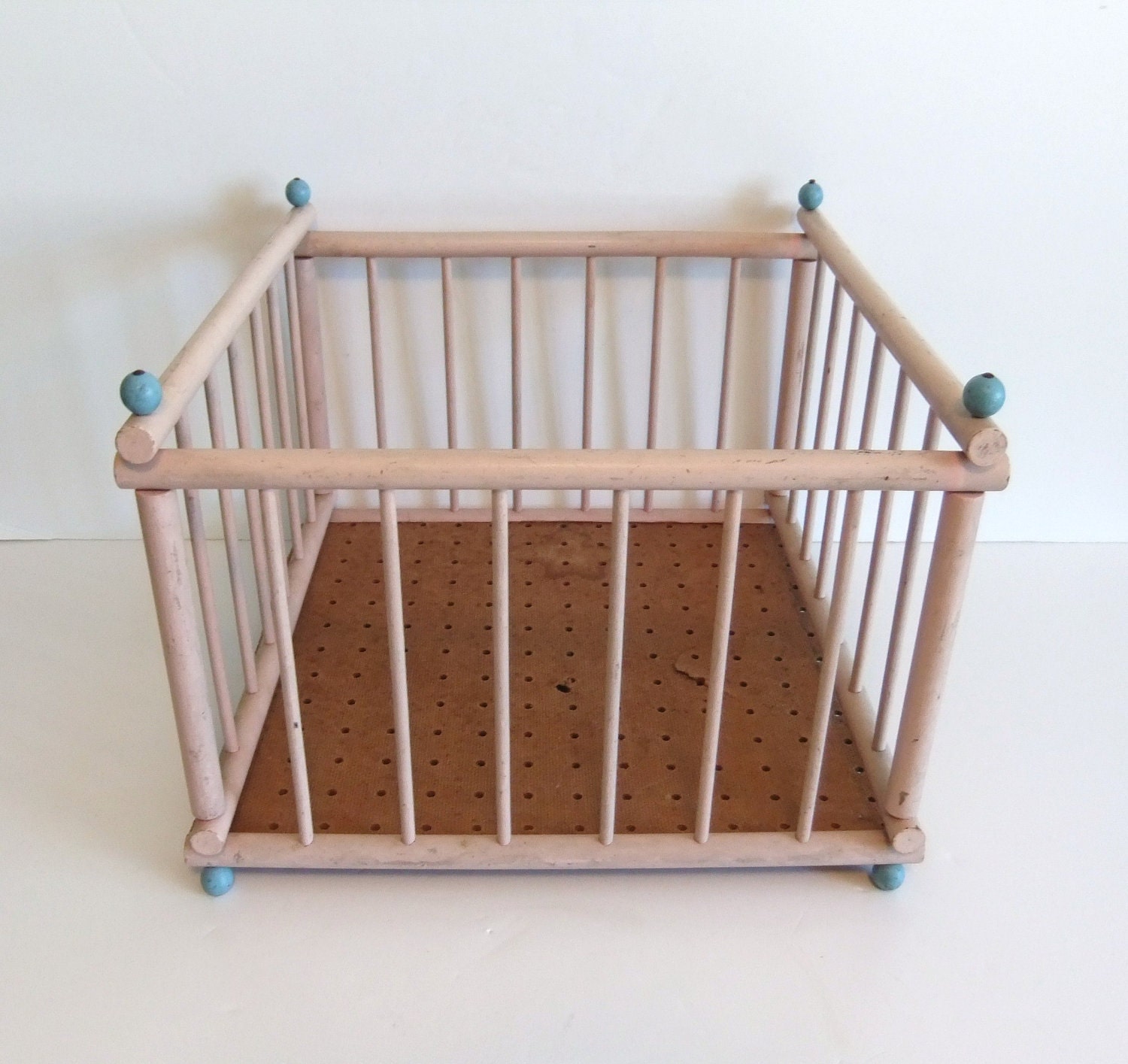 Vintage Wood Doll Playpen by NimblesNook on Etsy
