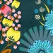 Anna Maria Horner LouLouThi Velveteen - Summer Totem - Emerald - Half Yard