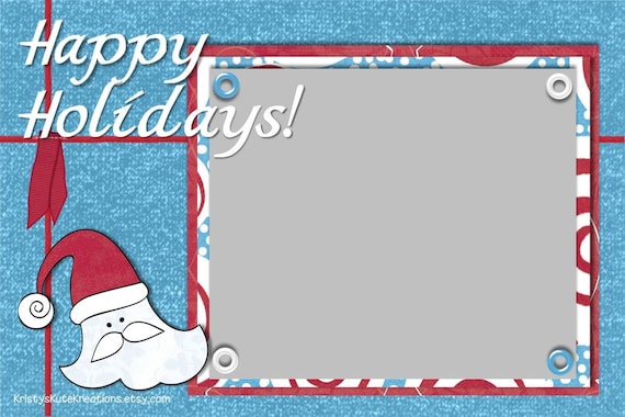 Items similar to Happy Holidays 4x6 Christmas Card- DIGITAL on Etsy