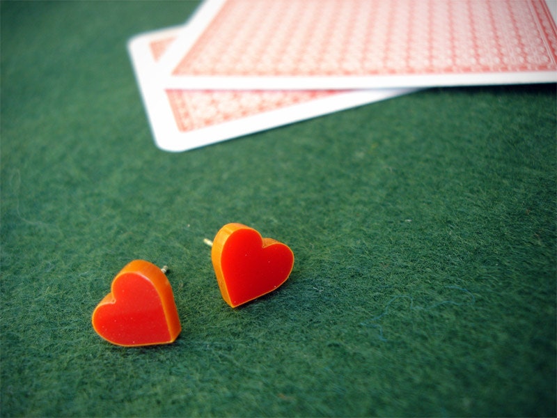 Red Heart Earrings