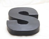 Personalized Initial Chalkboard Magnet (black)