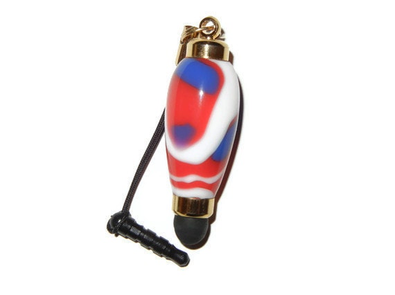 Patriotic Camo Mini Stylus for IPHONE 5, Charms and Plugs Memorial Day