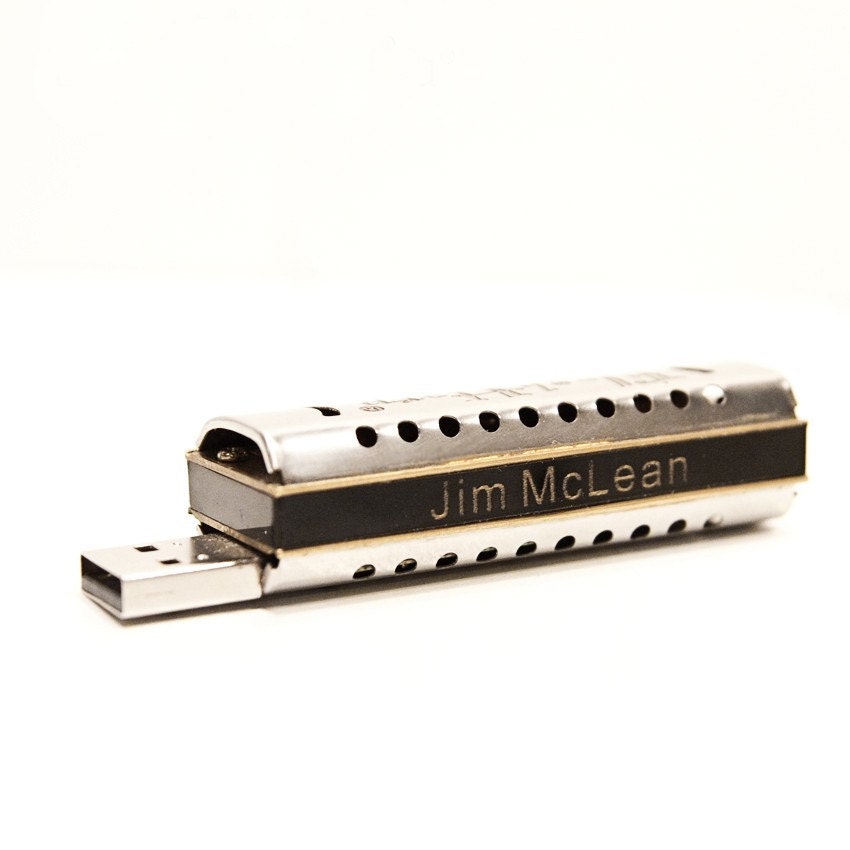 Personalized Harmonica USB 8GB Flash Drive FlashHarp