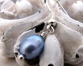 Palermo - light blue pearl earrings