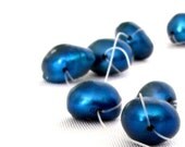 Madison - electric blue pearl illusion necklace