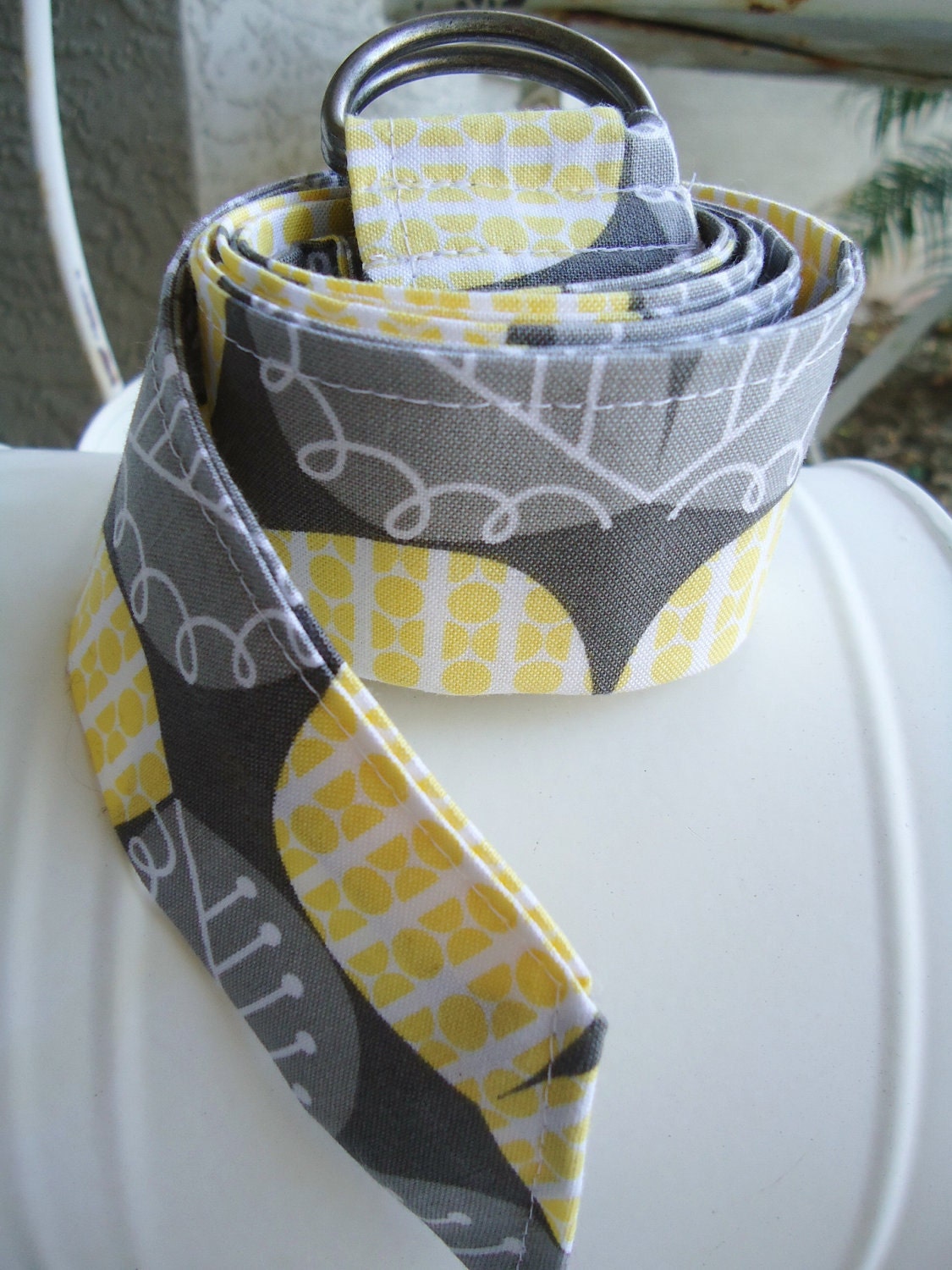 Fabric Flower and Leaf  Belt Perfect for Kids Teens Women - Lemon Yellow, Grey, White