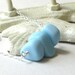 40% Off - Robins Egg Blue Nugget and Sterling Silver Necklace - Beach Pebbles