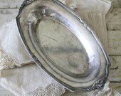 silver plate oblong platter
