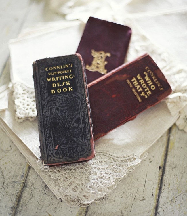 antique vest pocket books by sadieolive on Etsy