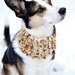 Brown Marble Doggie Neck Warmer - Med