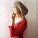 Beige Slouchy Hat