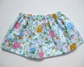 Eco Friendly Little Girls Skirt size 2T Upcycled from Vintage Pillowcase
