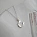 Horseshoe Necklace In Sterling Silver. Pendant. Lucky Charm, Modern. White, Gift For Her Under 25
