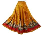 Vintage Floral Print Circle Skirt CL Carole Little Summer Skirt Size 8