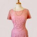 Royal 1950s Lace dress Pastel Pink, Tiered Cocktail Dress, Original Lilli Diamond of California Wiggle Dress