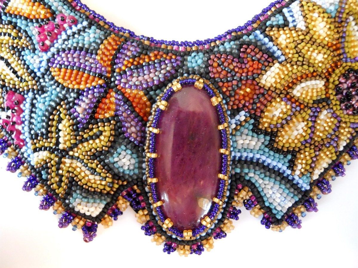 Fall into Winter beaded collar